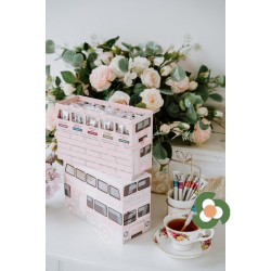 Sticksology 茶迷倫敦奢華限量禮盒-倫敦巴士 (粉紅）